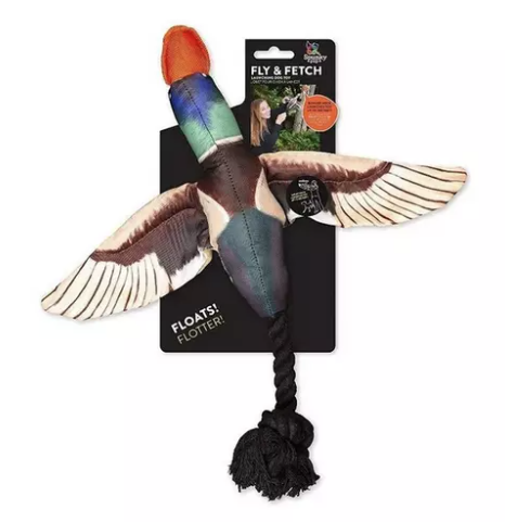 Pup Fly and Fetch Duck Dog Toy