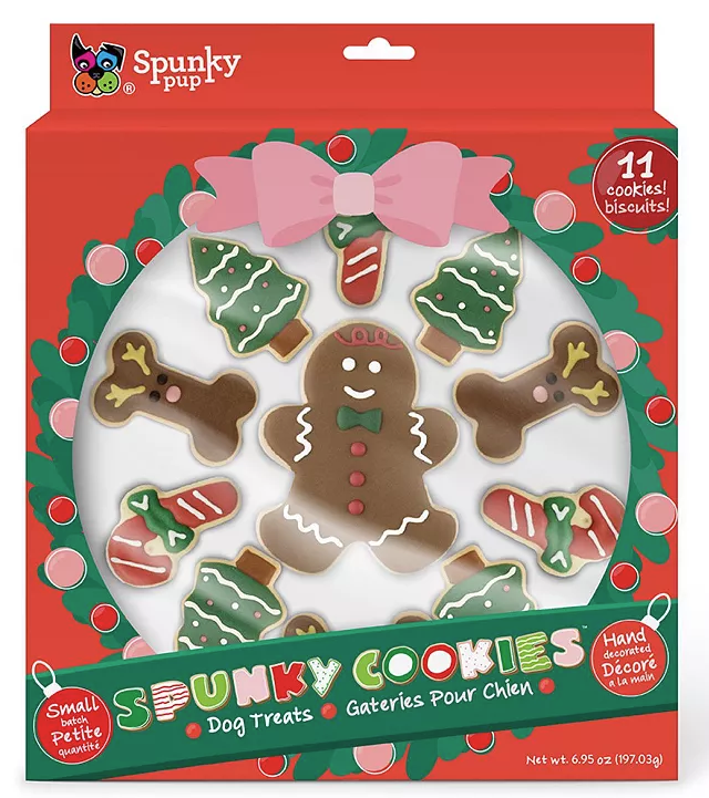 Holiday Assorted Frosted Cookie Dog Treat (11 Piece)
