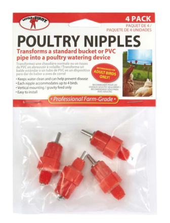 Poultry Nipple 4 Pack