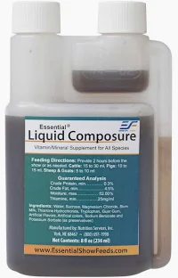 Liquid Composure for Livestock 8oz