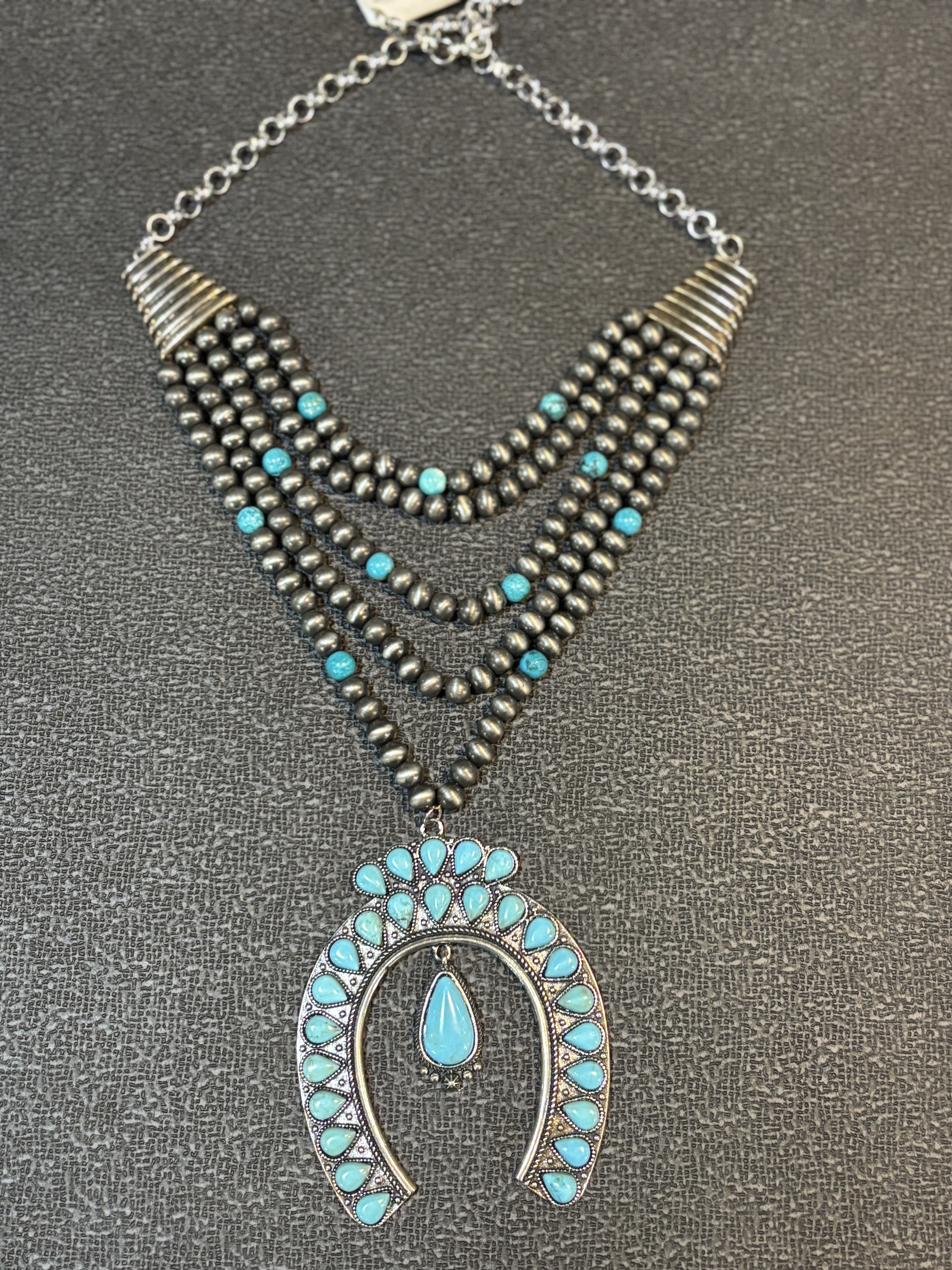 Morning Squash Turquoise Necklace