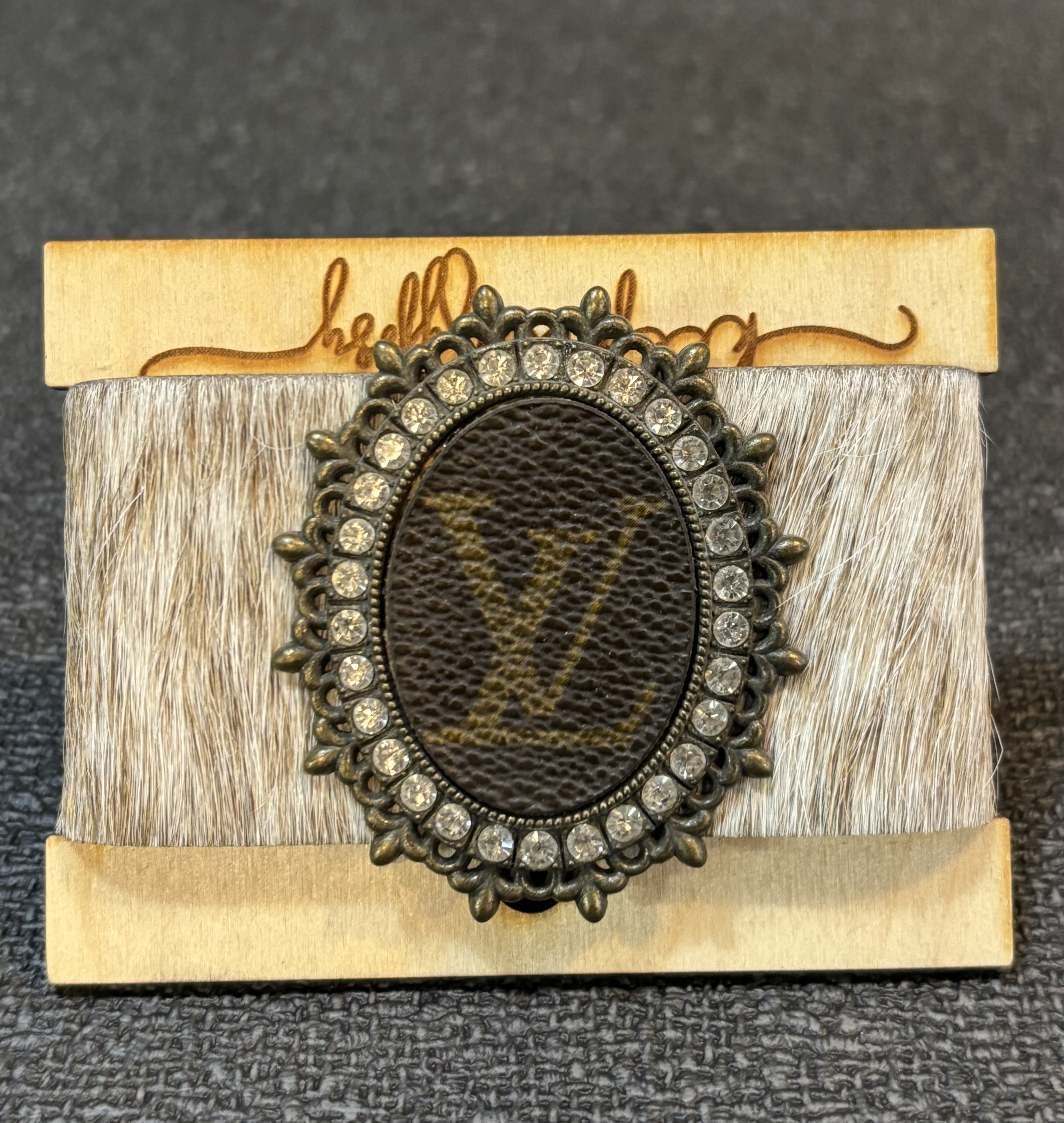 Gypsy Cuff Bracelet with LV Broach